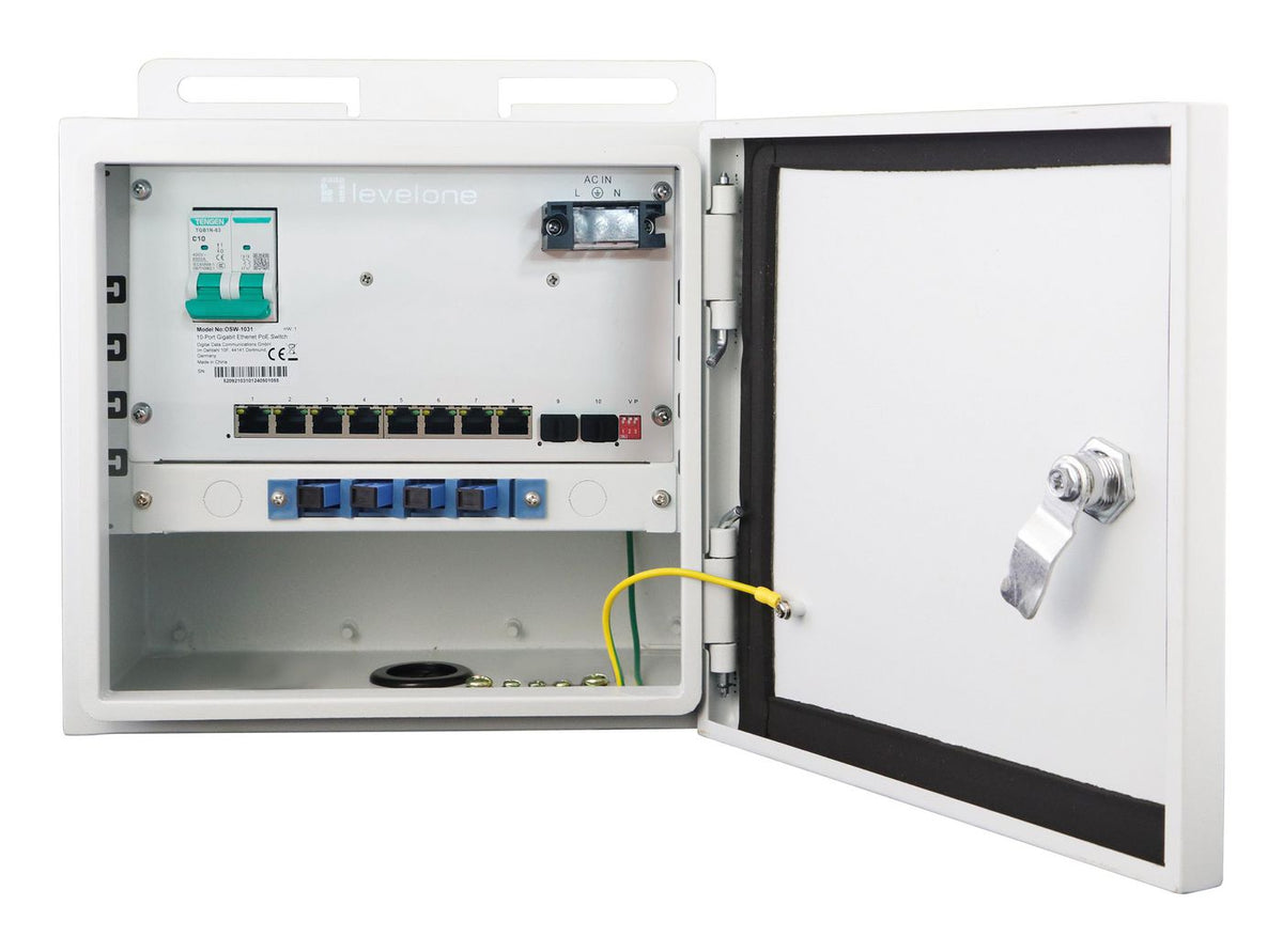 LevelOne Network Switch Unmanaged 2.5G Ethernet (100/1000/2500) Power Over Ethernet (Poe) Black