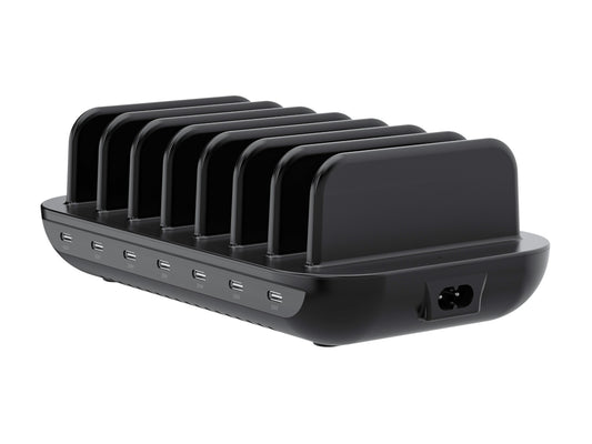 Conceptronic OZUL07B 160W 7-Port USB PD Charging Station, USB-C x 7, PD 3.0