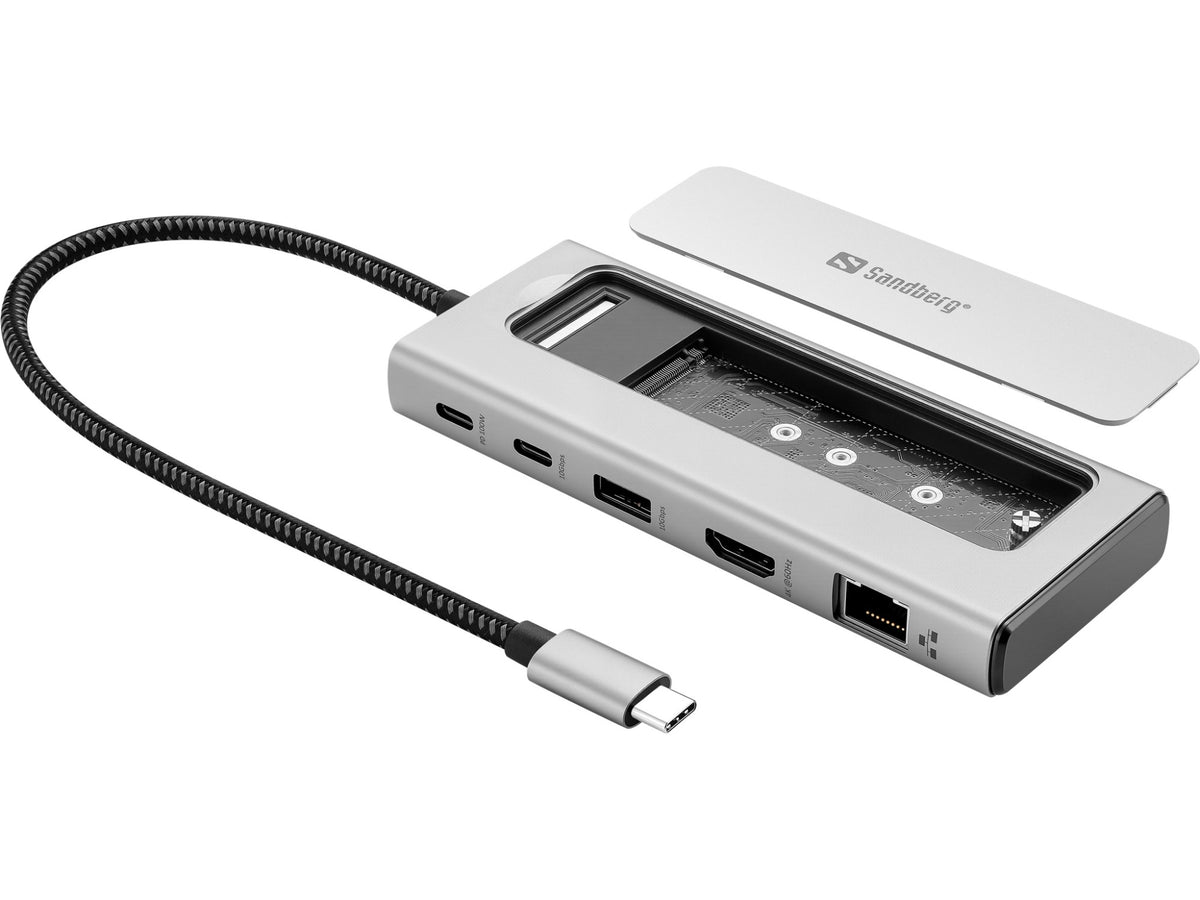 Sandberg USB-C 6in1 Travel Dock SSD Case