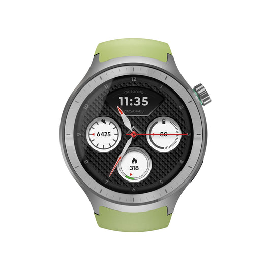 Motorola Moto Watch 3.63 cm (1.43") OLED 47 mm Digital Touchscreen Silver GPS (satellite)