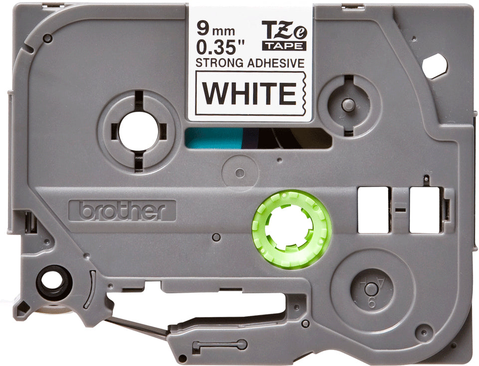 Brother TZE-S221 DirectLabel black on white extra strong Laminat 9mm x 8m for Brother P-Touch TZ 3.5-18mm/6-12mm/6-18mm/6-24mm/6-36mm