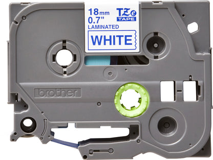 Brother TZE-243 DirectLabel blue on white 18mm x 8m for Brother P-Touch TZ 3.5-18mm/36mm/6-18mm/6-24mm/6-36mm
