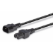 Lindy 2m IEC C14 to IEC C15 'Hot Condition' Power Cable, Black