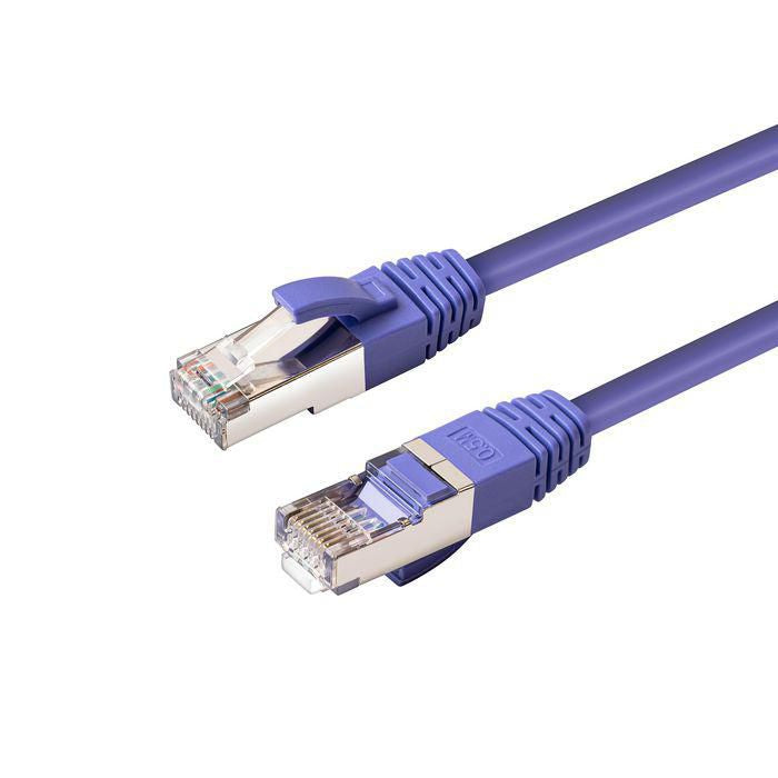 Microconnect SSTP60015P networking cable Purple 0.15 m Cat6 S/FTP (S-STP) Round