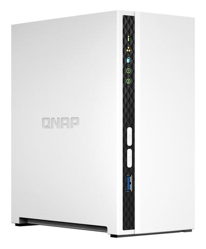 QNAP TS-233 NAS/storage server Tower ARM Cortex-A55 2 GB 0 TB QNAP QTS White