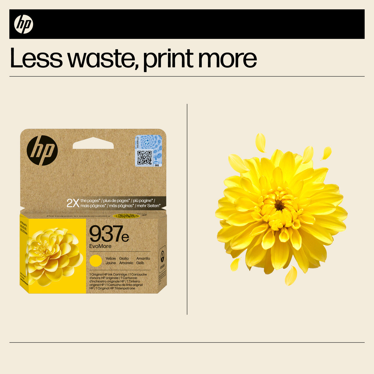 HP 4S6W8NE/937E Printhead cartridge yellow Evomore, 1.65K pages ISO/IEC 19752 for HP OJ Pro 9100/e