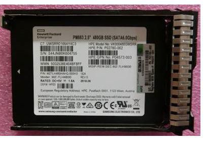 Hewlett Packard Enterprise 480GB SATA Solid State Drive 2.5-inch small form factor Read Intensive (RI), smart carrier (SC), Digitally Signed Firmware (DS)