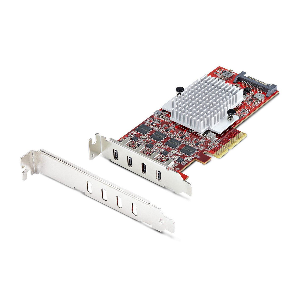StarTech.com 4-Port Usb Type-C Pcie Card, Usb 3.2 10Gbps, Usb-C Pci Express Expansion Card, 4X Independent Usb Controllers, Windows/Linux/Macos,