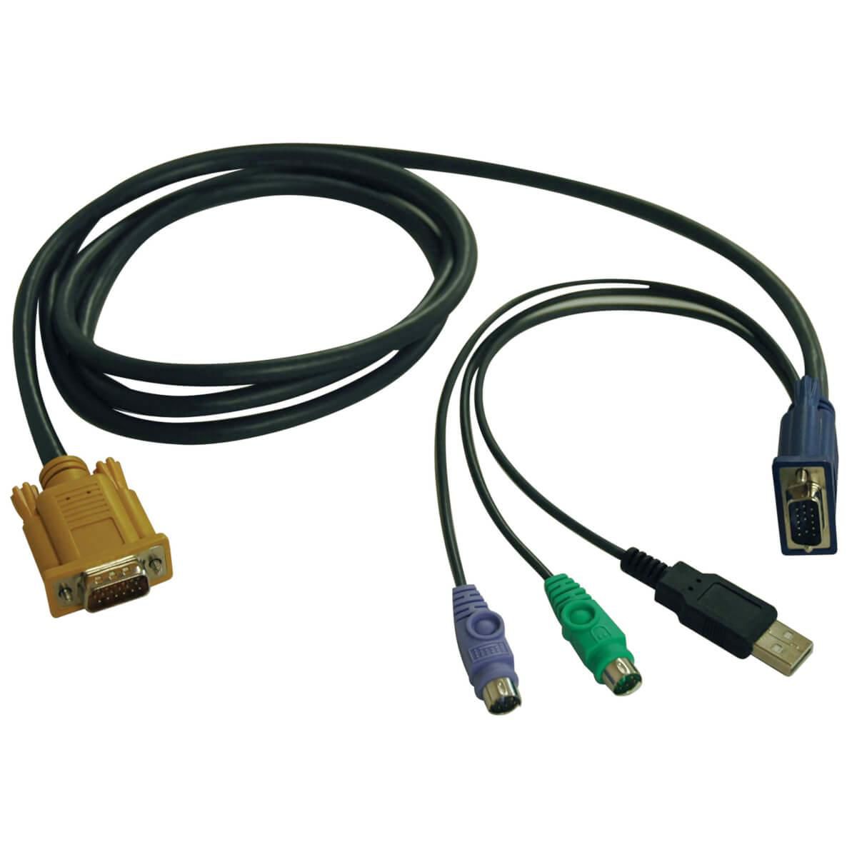 Tripp Lite Usb/Ps2 Combo Cable For Netdirector Kvm Switches B020-U08/U16 And Kvm B022-U16, 6 Ft. (1.83 M)