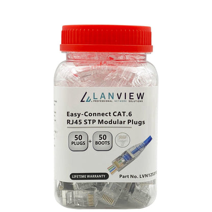 Lanview LVN125310 wire connector RJ45 Transparent