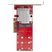 StarTech.com Dual M.2 PCIe SSD Adapter Card - x8 / x16 Dual NVMe or AHCI M.2 SSD to PCI Express 3.0 - M.2 NGFF PCIe (M-Key) Compatible - Supports 2242, 2260, 2280 - JBOD - Mac & PC - TAA