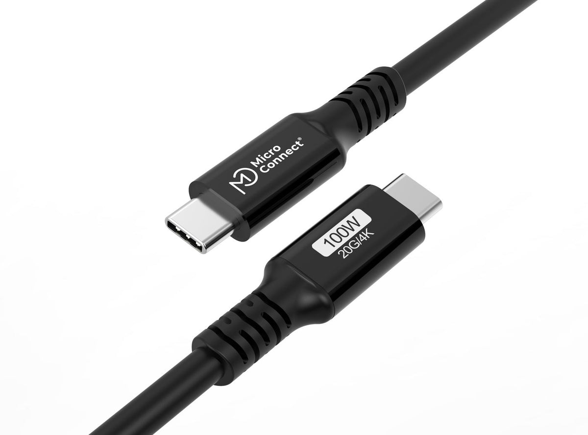 Microconnect USB3.2CC4 USB cable USB 3.2 Gen 2x2 4 m USB C Black