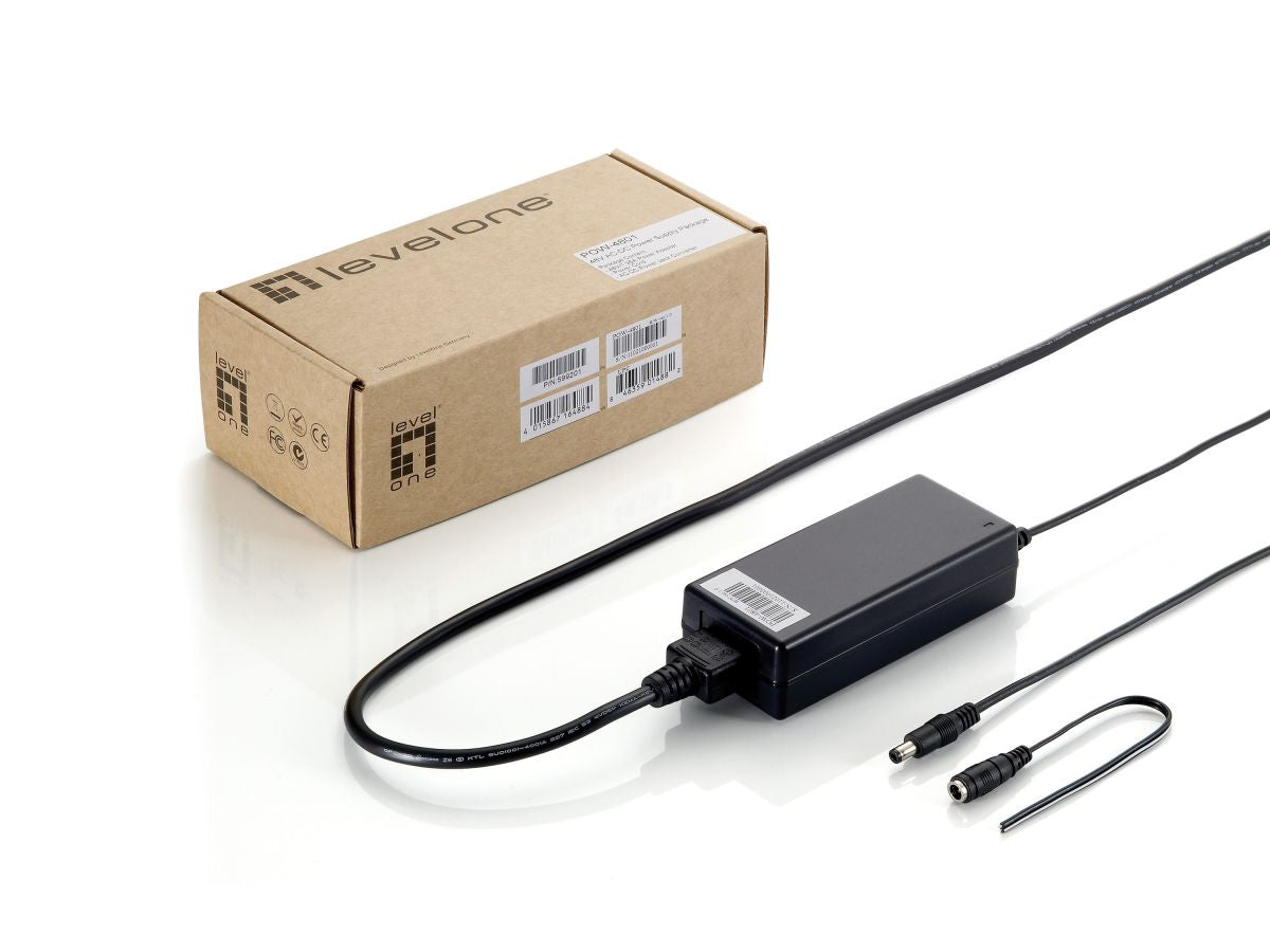 LevelOne POW-4801 48V DC Power Supply, 60W