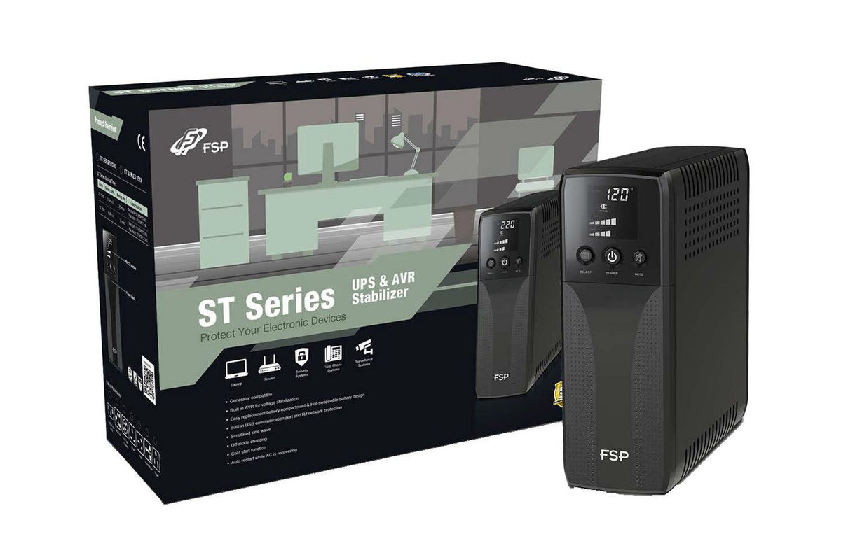 FSP St 1200 Uninterruptible Power Supply (Ups) Line-Interactive 1.2 Kva 720 W 4 Ac Outlet(S)