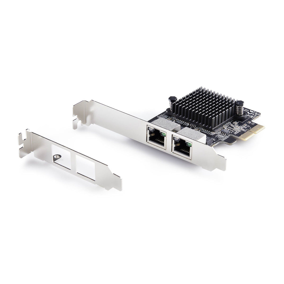 StarTech.com 2-Port 5G Gigabit PCIe Network Adapter Card, 5G/2.5G/1G/100M/10M PCI Express LAN Card, Realtek RTL8126, Windows and Linux, TAA Compliant