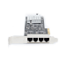 StarTech.com 4-Port 2.5Gbps NBASE-T PCIe Network Card, Intel I225-V, Quad-Port Computer Network Card, Multi-Gigabit NIC, PCI Express Server LAN Card, Desktop Ethernet Interface