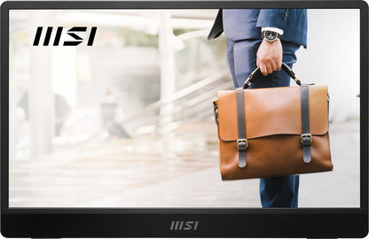 MSI PRO MP161 E2U portable TV/monitor Portable monitor Black 39.6 cm (15.6") LED 1920 x 1080 pixels