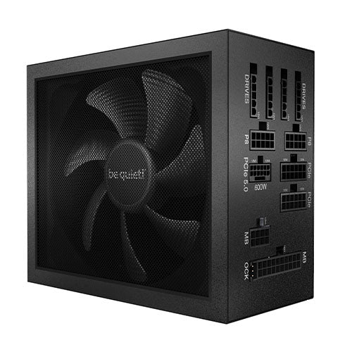 Be Quiet! 850W Dark Power 13 PSU, Fully Modular, Fluid Dynamic Fan, 80+ Titanium, ATX 3.0, PCIe 5.0, Quad Rail, Full-Mesh PSU Front, OC Key