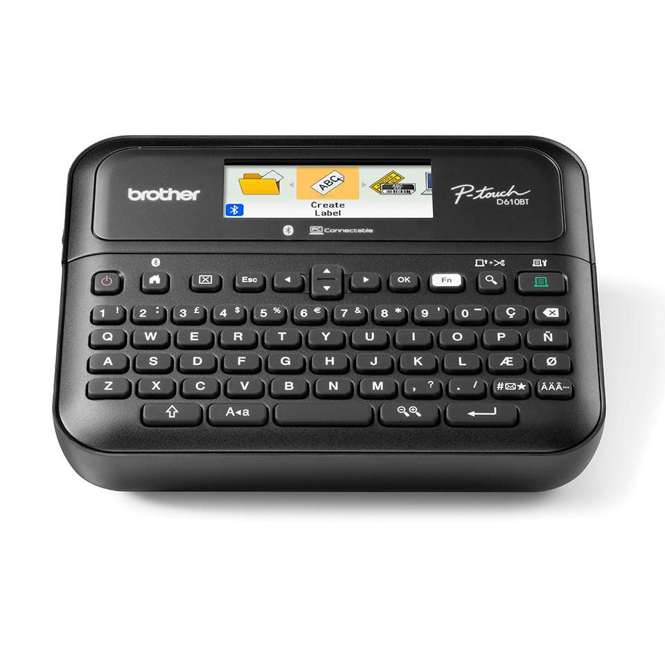 Brother PTD610BTVP label printer Thermal transfer 180 x 360 DPI 30 mm/sec Wired & Wireless TZe Bluetooth