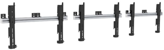SMS PW010001, Multi Display Wall, Max 100 kg, 37" - 65" Displays, VESA 200x100 to 800x400, Black/Aluminum