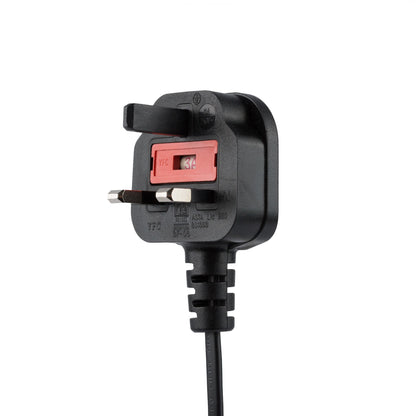 StarTech.com 6ft (1.8m) UK Laptop Power Cable, BS 1363 to C7, 2.5A 250V, 18AWG, Black, UK Laptop Replacement Cord, Printer Power Cable, AC Laptop Charger Cord, Laptop Power Brick Cord