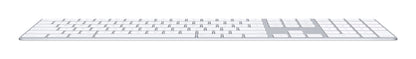 Apple Magic w/ Numeric Keypad keyboard Universal Bluetooth QWERTY UK English Silver, White