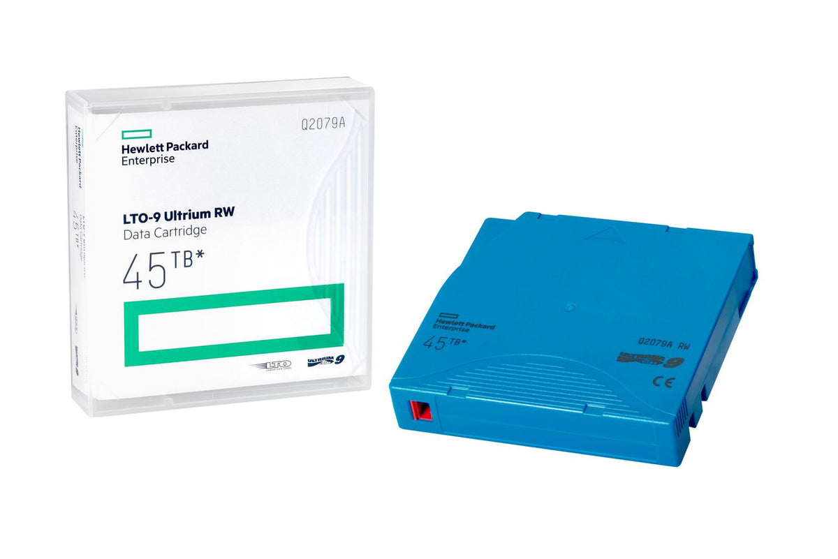 Hewlett Packard Enterprise Media Tape LTO-9 **New Retail" Q2079A, LTO, 45000 GB, 30 year(s), Blue, 1.27 cm, 1035 m