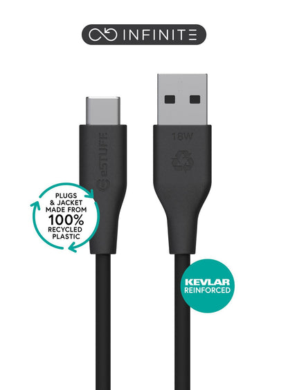 eSTUFF ES605280 USB cable USB 2.0 2 m USB C USB A 60 W Black