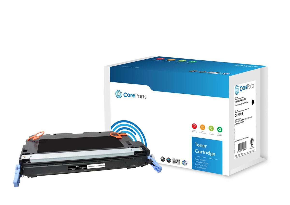 CoreParts Toner Black 1660B002AA Pages: 6.000, Nordic Swan Canon I-Sensys LBP-5300/5360 (711) Series