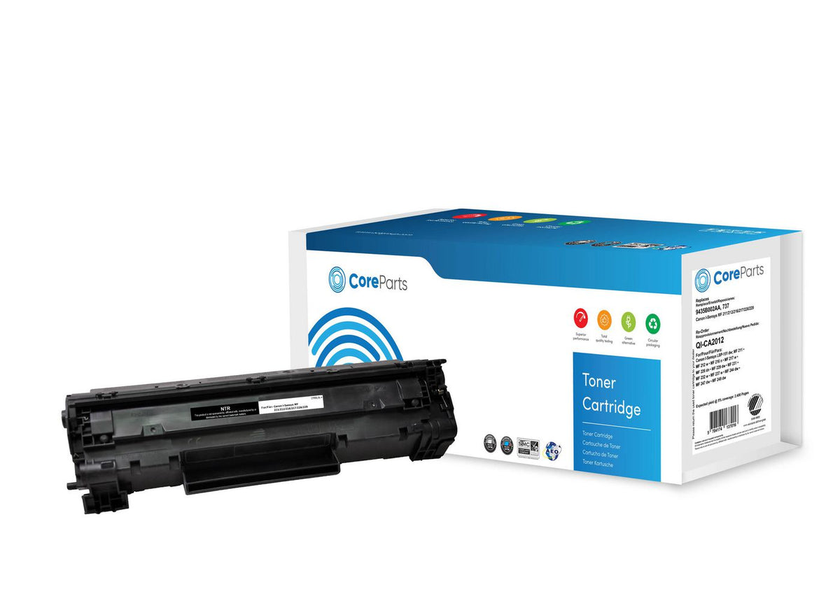 CoreParts Toner Black 9435B002 Pages: 2.400, Nordic Swan Canon I-Sensys MF 211/212/216/217/226/229 (737)