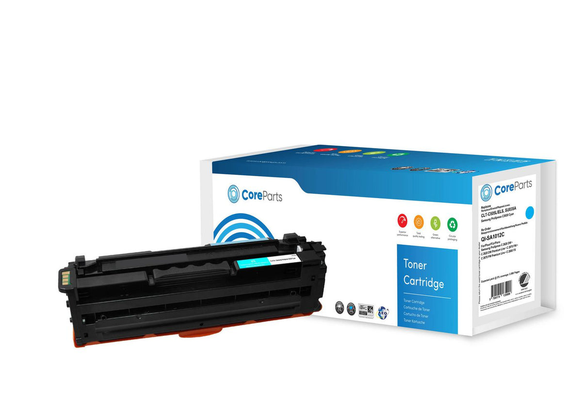 CoreParts Toner Cyan CLT-C505L/ELS Pages: 3.500 Nordic Swan Samsung ProXpress C2620 Series