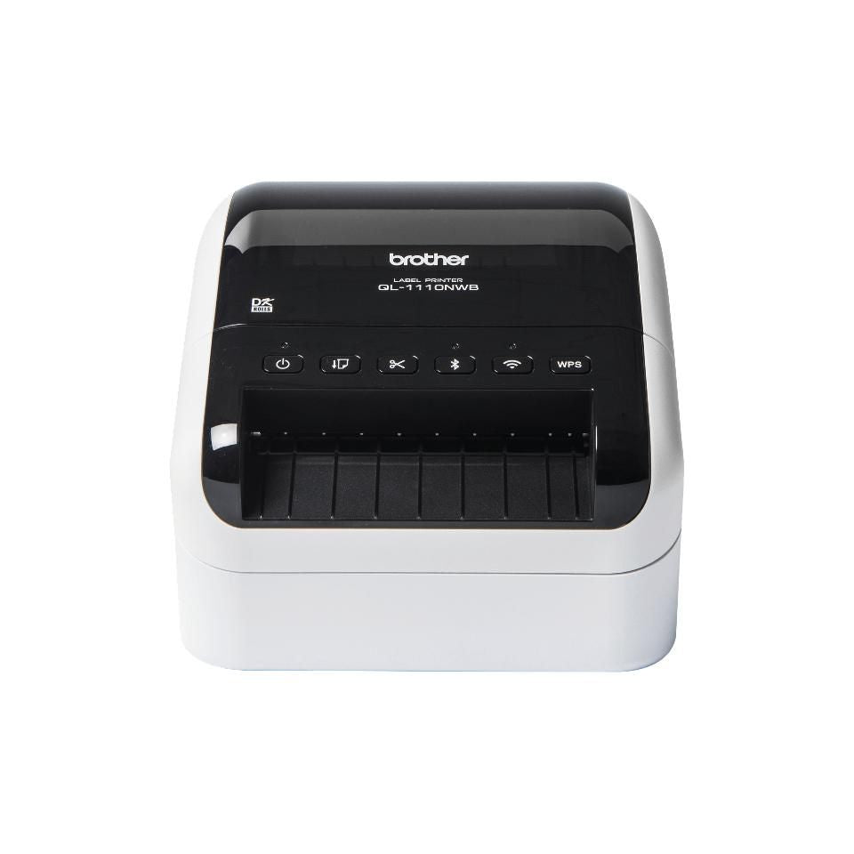 Brother Ql-1110Nwbc Label Printer Direct Thermal 300 X 300 Dpi 110 Mm/Sec Wired & Wireless Dk Wi-Fi Bluetooth