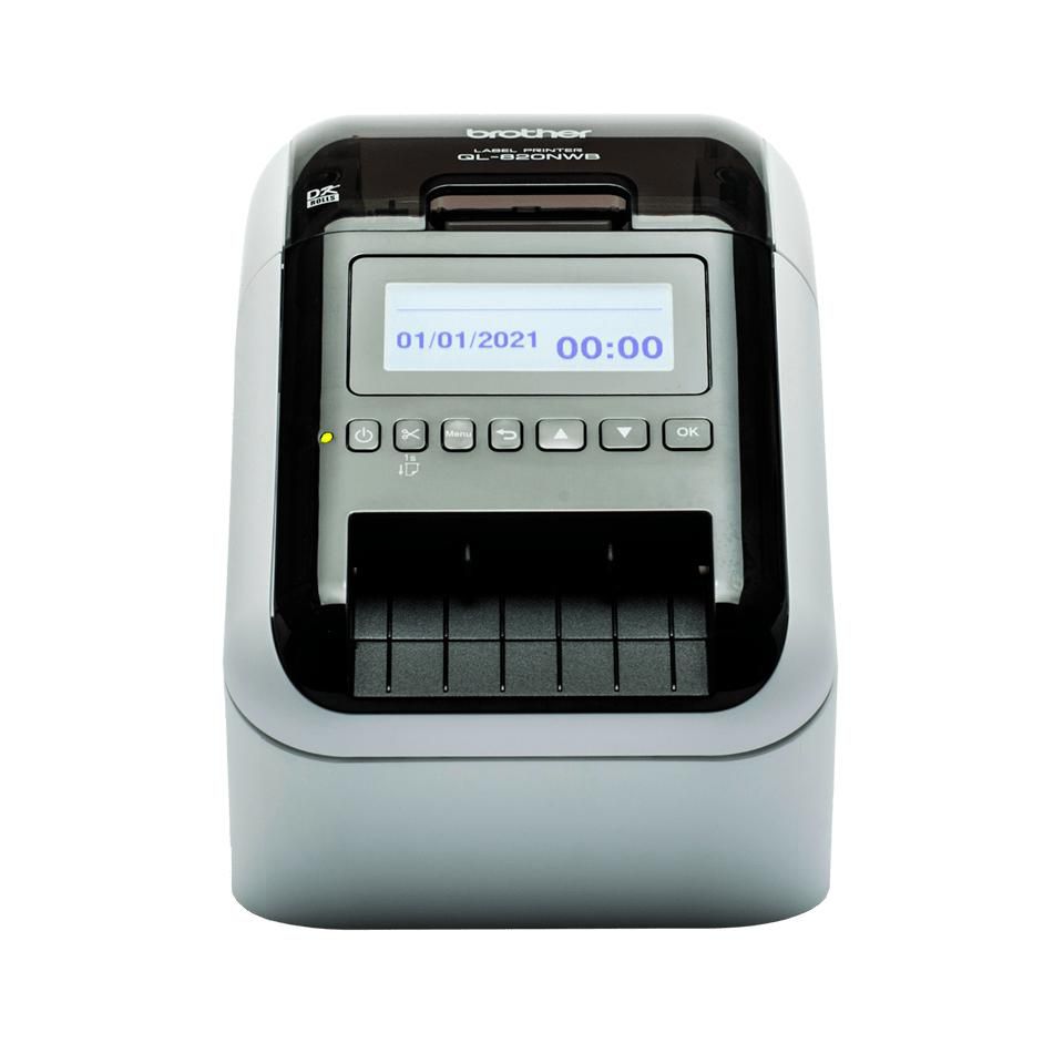 Brother Ql-820Nwbc Label Printer Direct Thermal Colour 300 X 600 Dpi Wired & Wireless Dk
