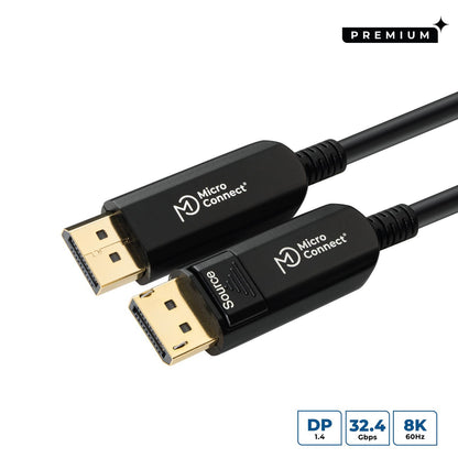 Microconnect DP-MMG-1500V1.4OP DisplayPort cable 15 m Black
