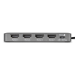 StarTech.com USB-C to Quad-Monitor Workstation Adapter, 4K 60Hz HDMI, 140W PD Passthrough for Laptop Charging, USB Port for Wireless Keyboard / Mouse, TAA