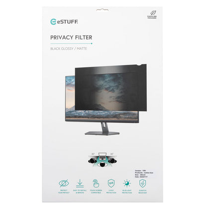 eSTUFF GLBB23528297 display privacy filter 60.5 cm (23.8") Monitor Frameless display privacy filter