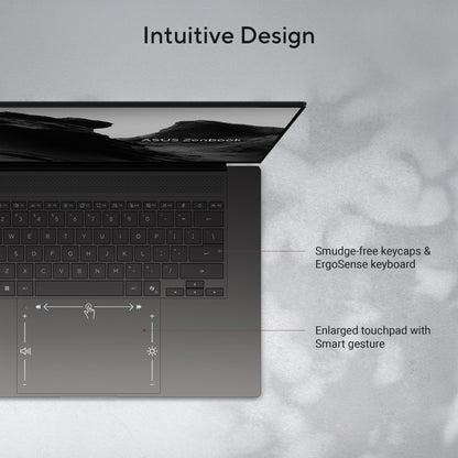 ASUS Zenbook S16 UM5606GA-SR238W Copilot+ PC AMD Ryzen AI 9 465 Laptop 40.6 cm (16") Touchscreen 3K 32 GB LPDDR5x-SDRAM 1 TB SSD Wi-Fi 7 (802.11be) Windows 11 Home White