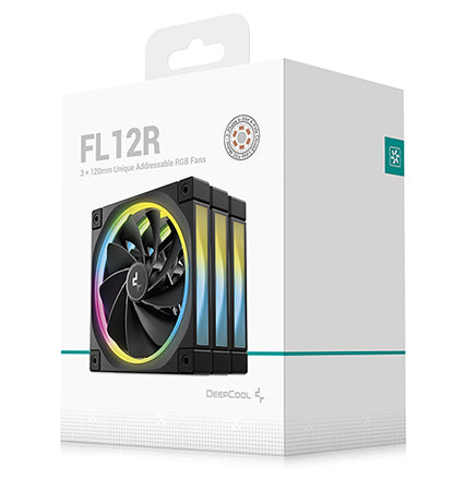 DeepCool FL12R-3 IN 1 Computer case Fan 12 cm Black 3 pc(s)