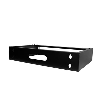StarTech.com 2U Wall Mount Network Rack - 14In. Deep (Low Profile) - 19" Patch Panel Bracket for Shallow Server, IT Equipment, Network Switches - 77lbs/35kg Weight Capacity, Black