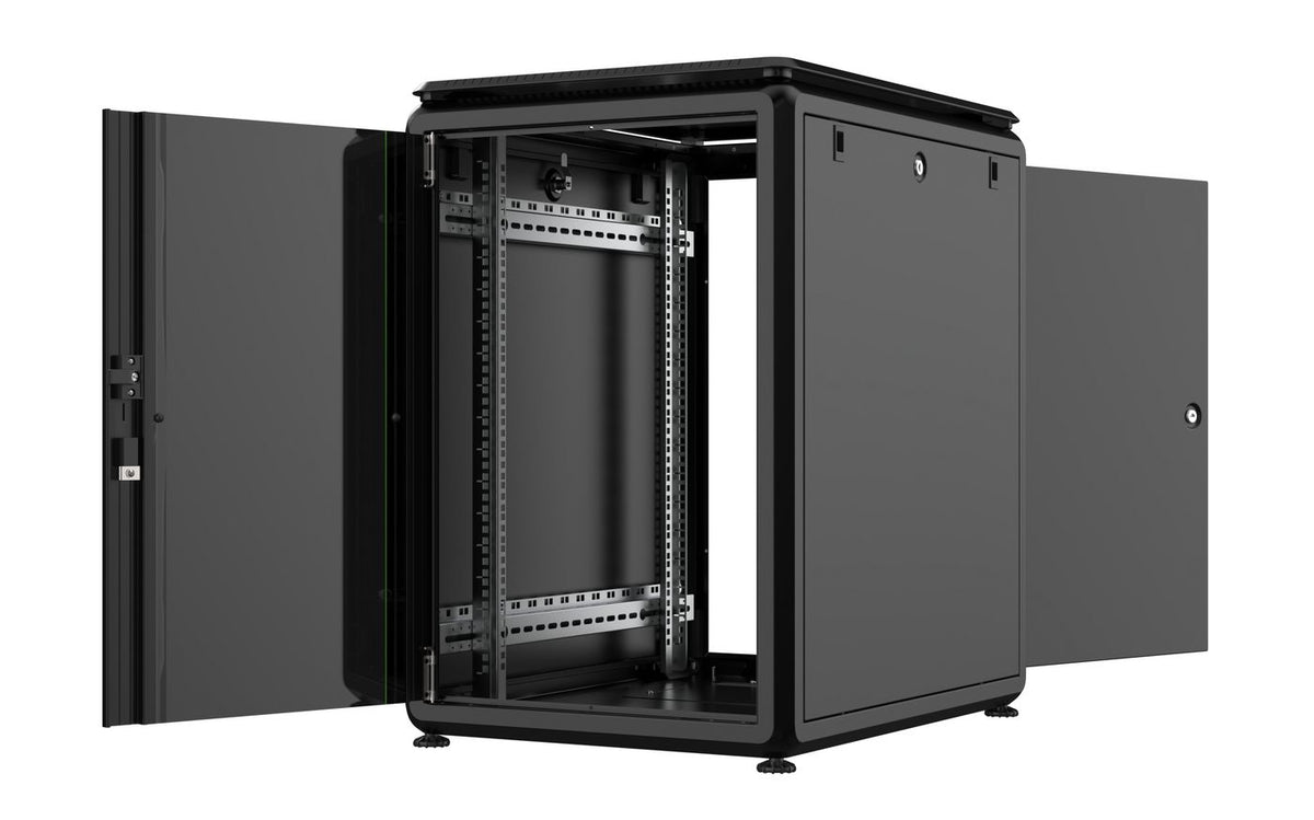 Lanview RDL16U68BL rack cabinet 16U Freestanding rack Black