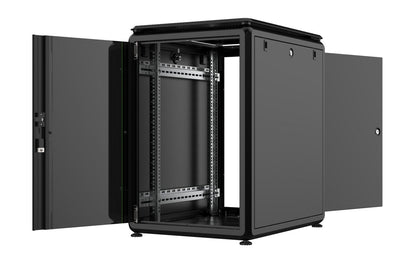 Lanview RDL16U68BL rack cabinet 16U Freestanding rack Black