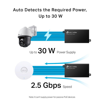 TP-Link Omada 2.5G PoE+ Injector Adapter