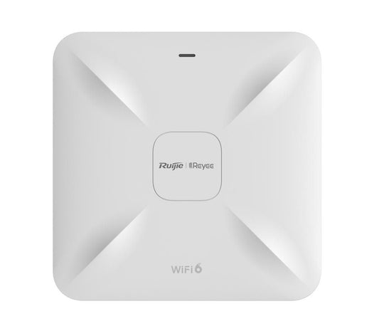 Ruijie AX1800 Wi-Fi 6 dual-band Gigabit ceiling mount Indoor AP, dual Gigabit LAN uplink ports, built-in antennas,