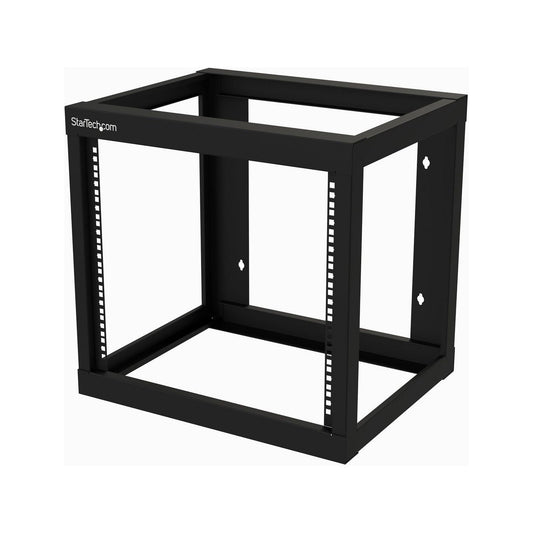 StarTech.com 9U 19" Wall Mount Network Rack 17" Deep 2 Post Open Frame For Server Room/Data/Av/It/Communication/Computer Equipment/Patch Panel