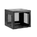 StarTech.com 4-Post 9U Wall Mount Network Cabinet with 1U Shelf, 19" Wall-Mounted Server Rack for Data / AV / Electronics / Computer Equipment, Small Vented Rack Enclosure