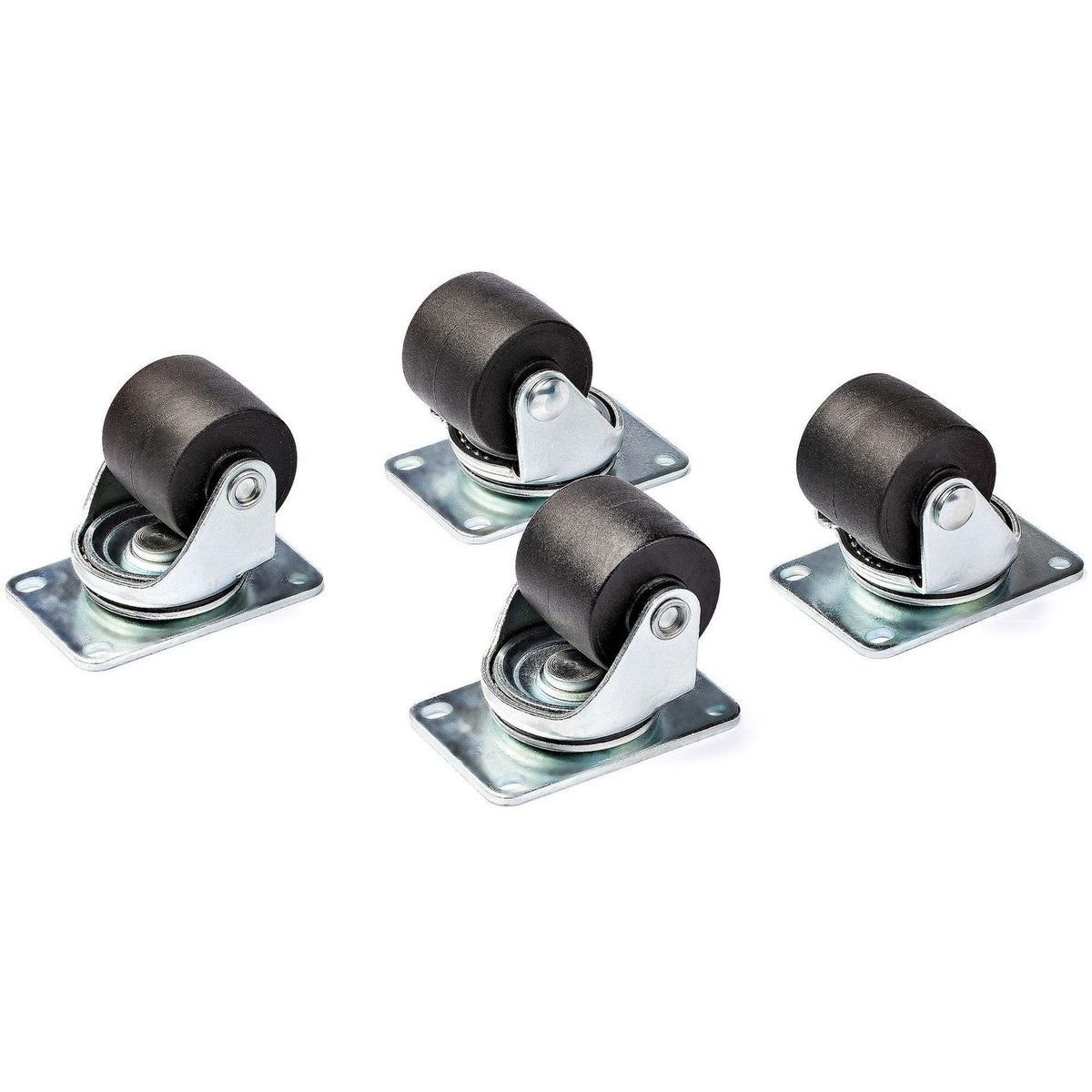 StarTech.com Heavy Duty Casters For Server Racks/Cabinets - Set Of 4 Universal M6 2-Inch Caster Kit - Replacement Swivel Caster Wheels (45X75Mm
