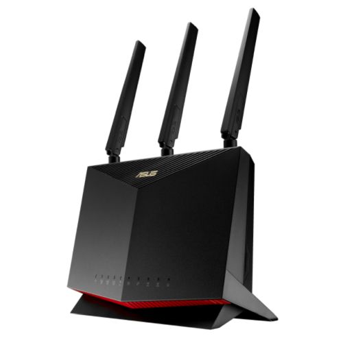 Asus (4G-AC86U) Cat.12 AC2600 Wireless Dual Band 4G LTE Router, 4x LAN, WAN Port, USB, Nano SIM Slot, MU-MIMO, AiProtection