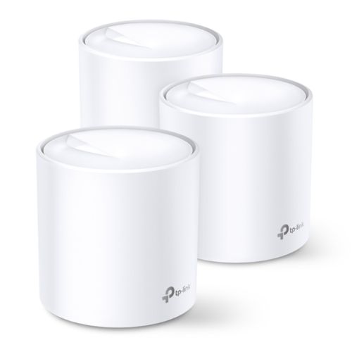 TP-LINK (DECO X60) AX5400 Whole Home Mesh Wi-Fi 6 System, 3 Pack, OFDMA & MU-MIMO, WPA3 Encryption & TP-Link HomeShield