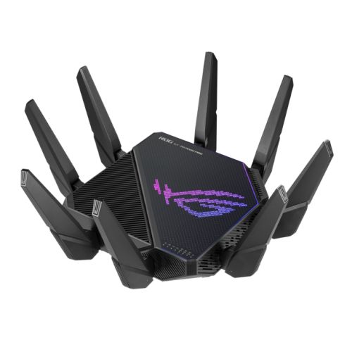 ASUS (GT-AX11000 PRO) ROG Rapture AX11000 Wireless Tri-Band Wi-Fi 6 Gaming Router, 10G LAN, 2.5G WAN, AiMesh, RangeBoost Plus, RGB