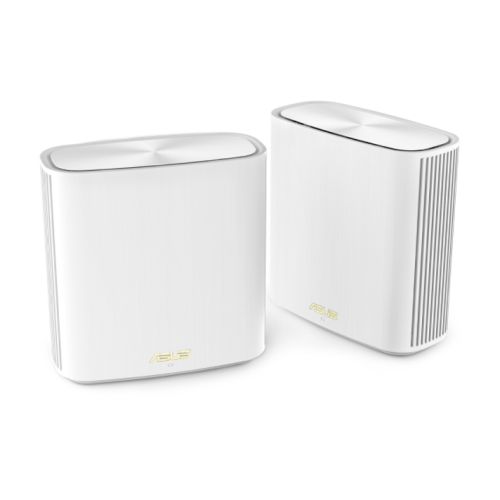 Asus (ZenWiFi XD6) AX5400 Dual-Band Wi-Fi 6 Routers, 2 Pack, 3x GB LAN, GB WAN, AiMesh Tech, Tri-Core Processor, White